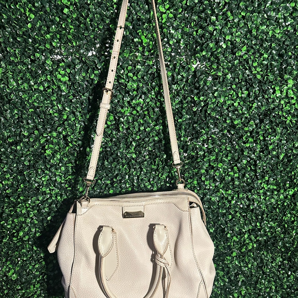 Burberry Cream Shoulder Bag with Gold Hardware